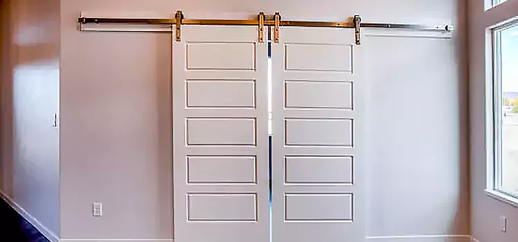 Glass Barn Door with Installation Hardware Kit Hazel Park