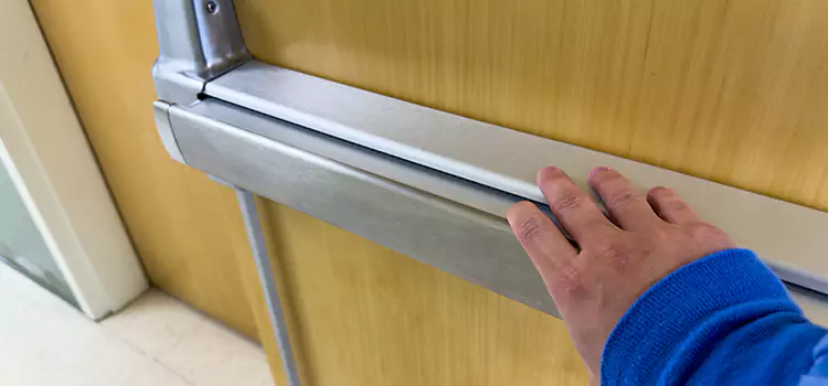 Installing a Push Bar on a Door Hazel Park
